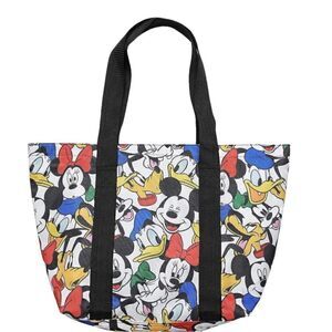 Disney Tote Mickey & Minnie Mouse Icon Print Zipper Travel Bag